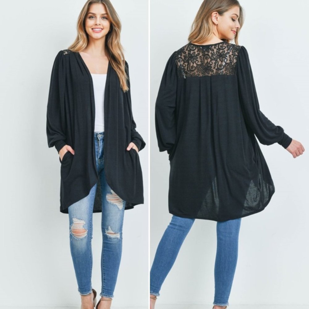 Black Cardigan top